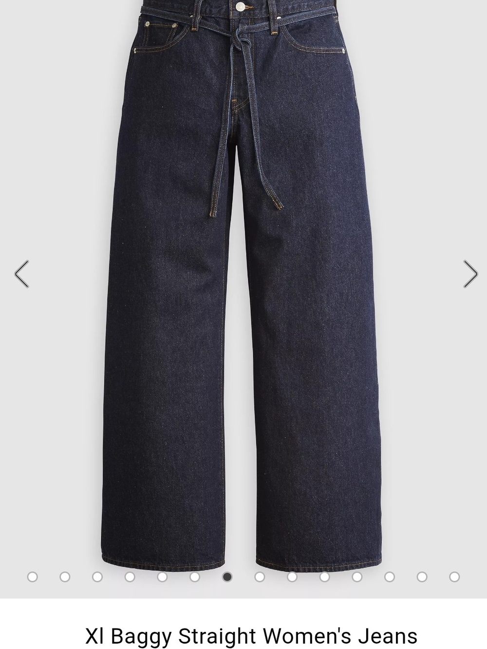 Levi's Dark Indigo Baggy Straight Jeans